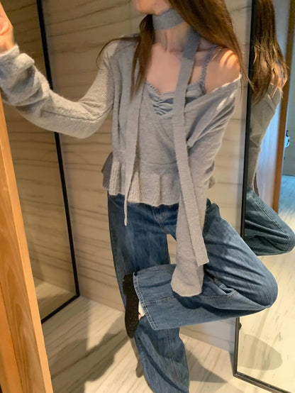 [PRE-ORDER]  SOFT HUG FRILL CARDIGAN