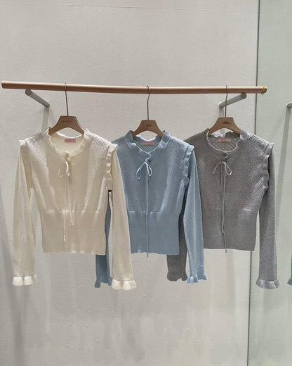 [PRE-ORDER]  SOFT SILHOUETTE FRILL TOP