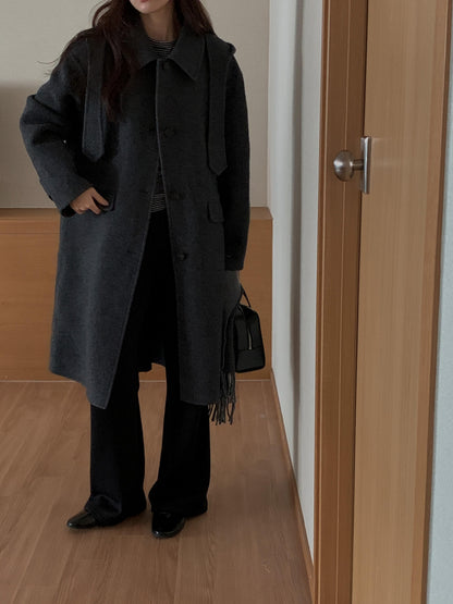 [PRE-ORDER] ÉTOILE HANDMADE WOOL COAT WITH DETACHABLE HOOD