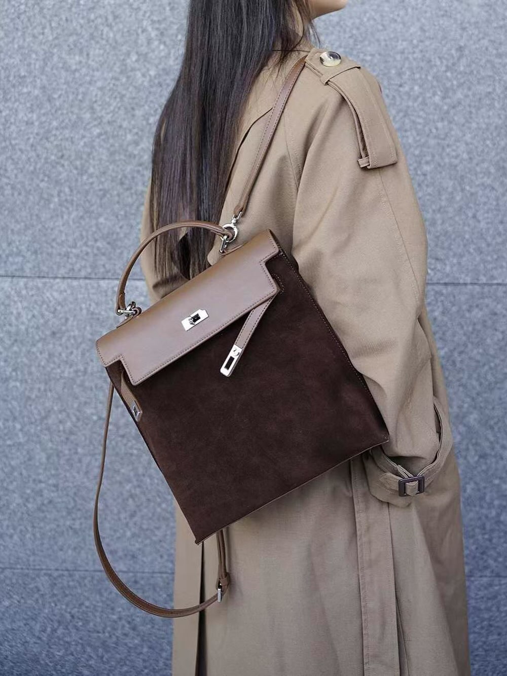 [PRE-ORDER]  REMAKE CLASSIC SUEDE SHOULDER BAG