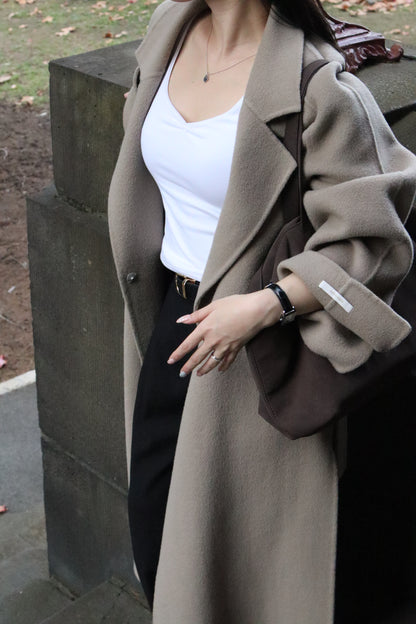 [PRE-ORDER] LUMIÈRE HANDMADE WOOL COAT