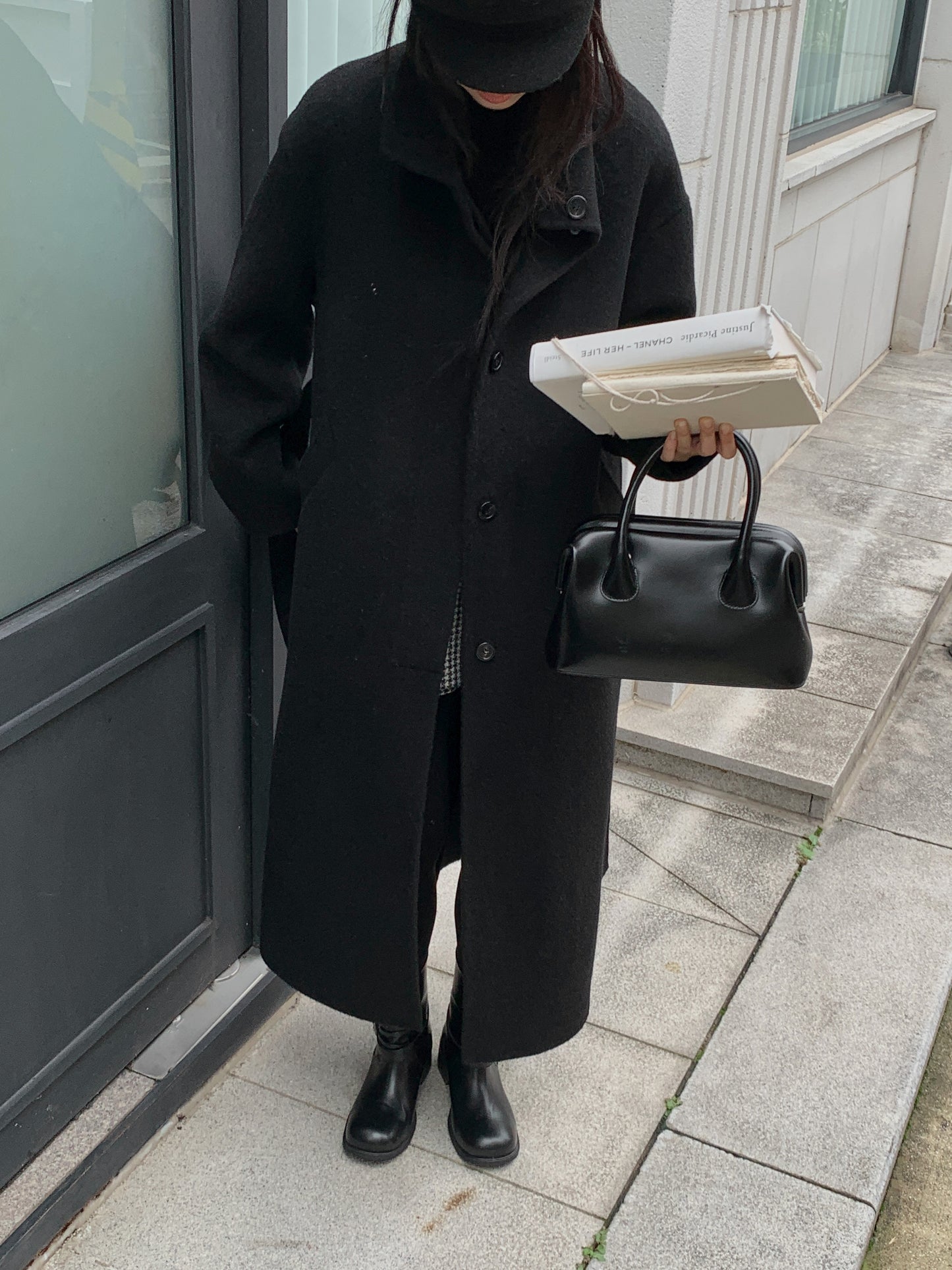 [PRE-ORDER] RUE HIGH NECK ALPACA BLEND HANDMADE COAT