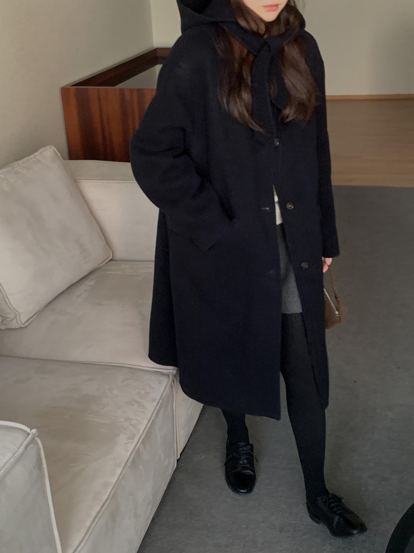 [PRE-ORDER] ÉTOILE HANDMADE WOOL COAT WITH DETACHABLE HOOD