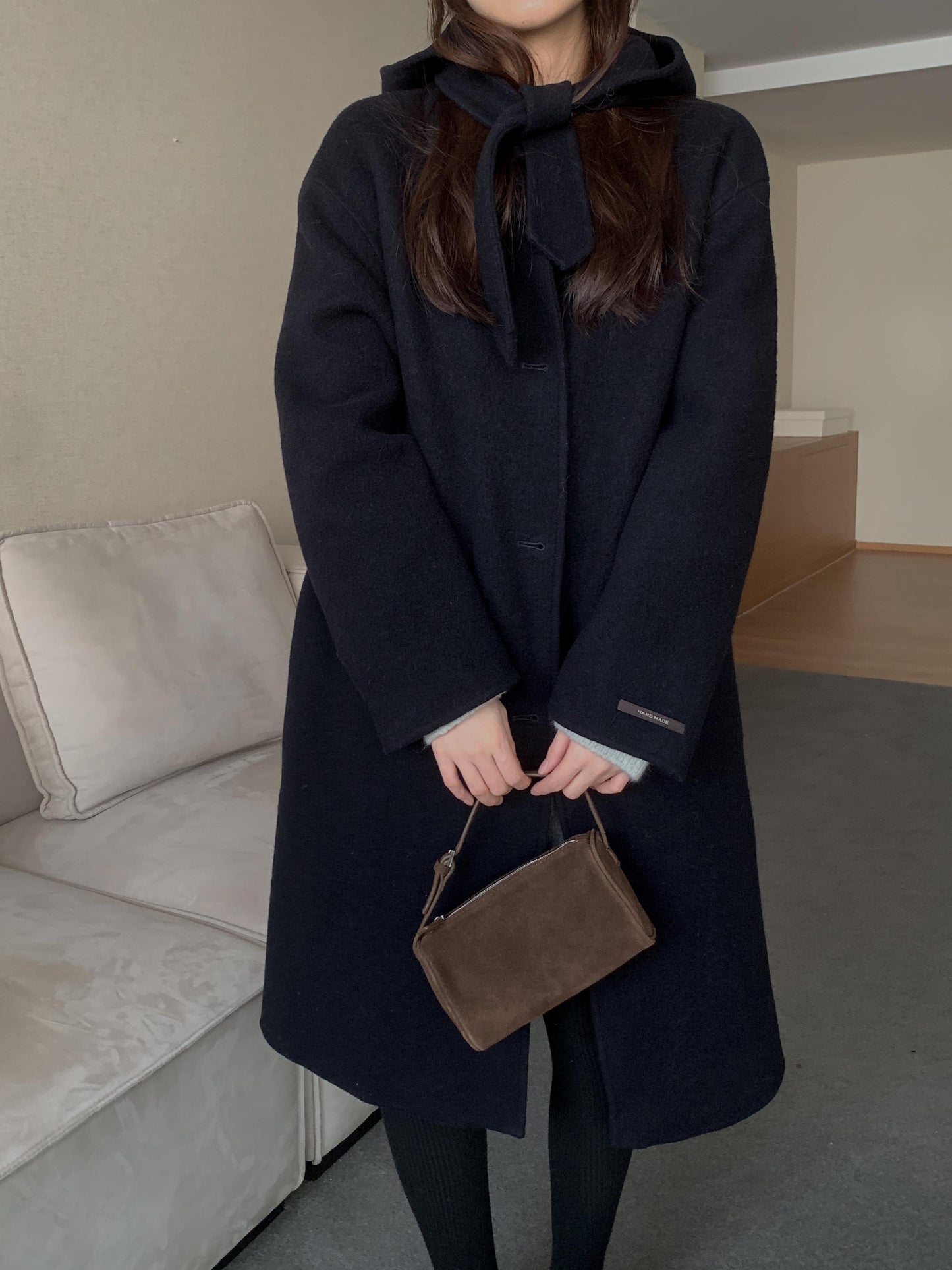 [PRE-ORDER] ÉTOILE HANDMADE WOOL COAT WITH DETACHABLE HOOD