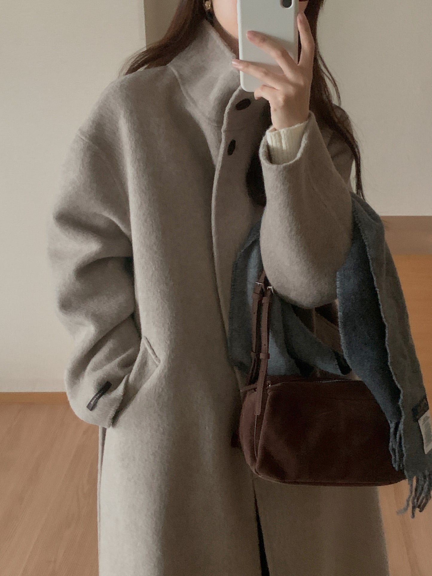 [PRE-ORDER] RUE HIGH NECK ALPACA BLEND HANDMADE COAT