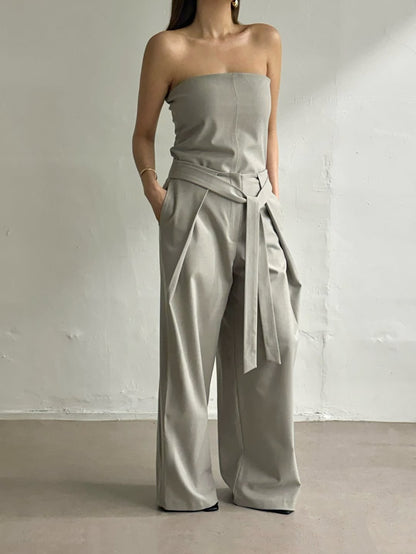 [PRE-ORDER] SIGNATURE BELTED DRAPE TROUSERS