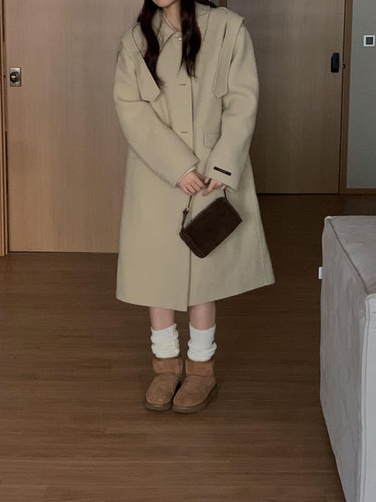 [PRE-ORDER] ÉTOILE HANDMADE WOOL COAT WITH DETACHABLE HOOD