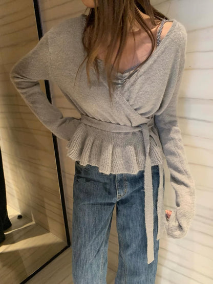 [PRE-ORDER]  SOFT HUG FRILL CARDIGAN