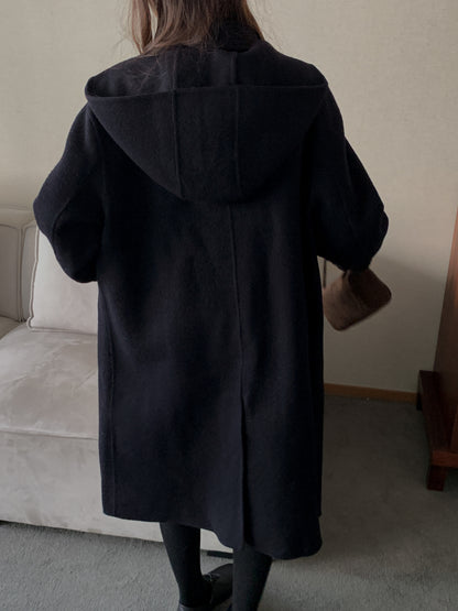 [PRE-ORDER] ÉTOILE HANDMADE WOOL COAT WITH DETACHABLE HOOD