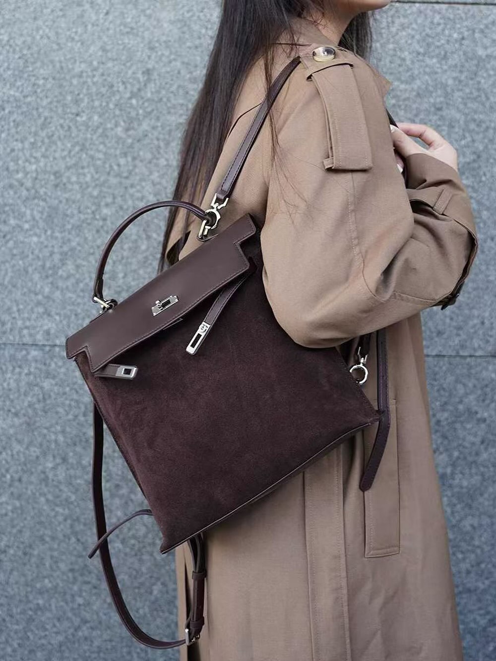 [PRE-ORDER]  REMAKE CLASSIC SUEDE SHOULDER BAG